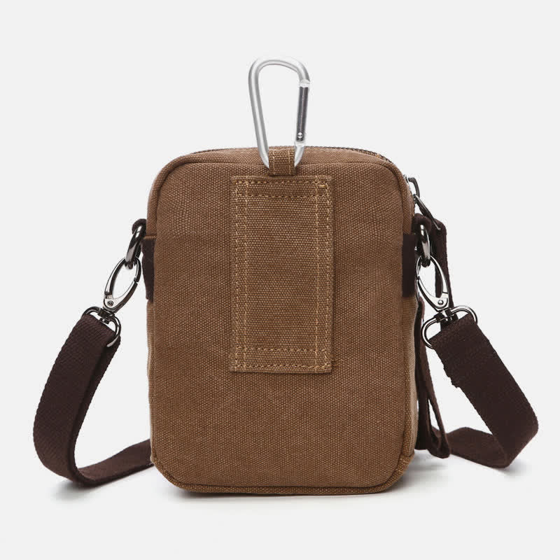 Belt Loop Holster Phone Purse - Small Canvas Crossbody Side Shoulder Bag - VOTVO