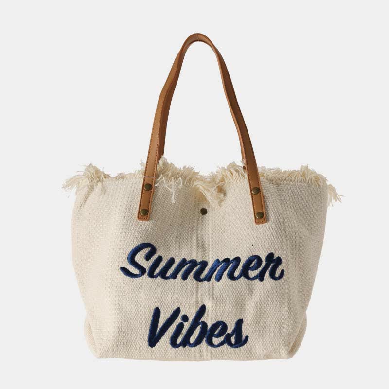 Canvas Tote Bag - Extra Large Summer Shoulder Handbag Purse