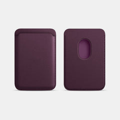 Portable Magnetic Suction Leather Card Holder Wallet for iPhone