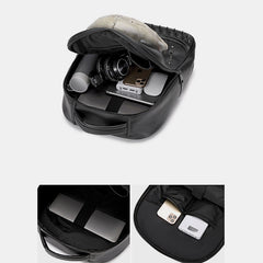 3D Leather Skull Laptop Backpack – Steampunk Rivet Travel & College Bag