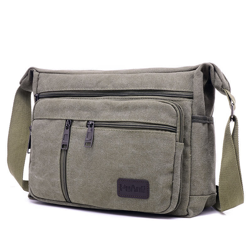 Crossbody Bag for Men | Vintage Outdoor Canvas Business Shoulder Bag - VOTVO