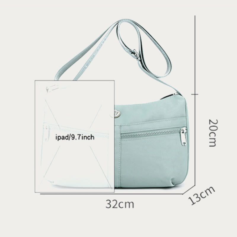 Solid Nylon Crossbody Bag for School & Travel – Simple & Stylish Purse
