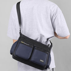 Classic Travel Satchel for Men – Durable Nylon, Large Crossbody Bag