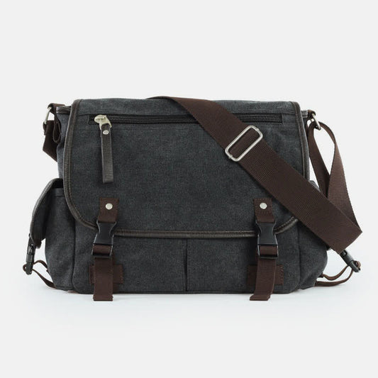 Canvas Messenger Bag for Men | Vintage Crossbody Laptop Briefcase - VOTVO