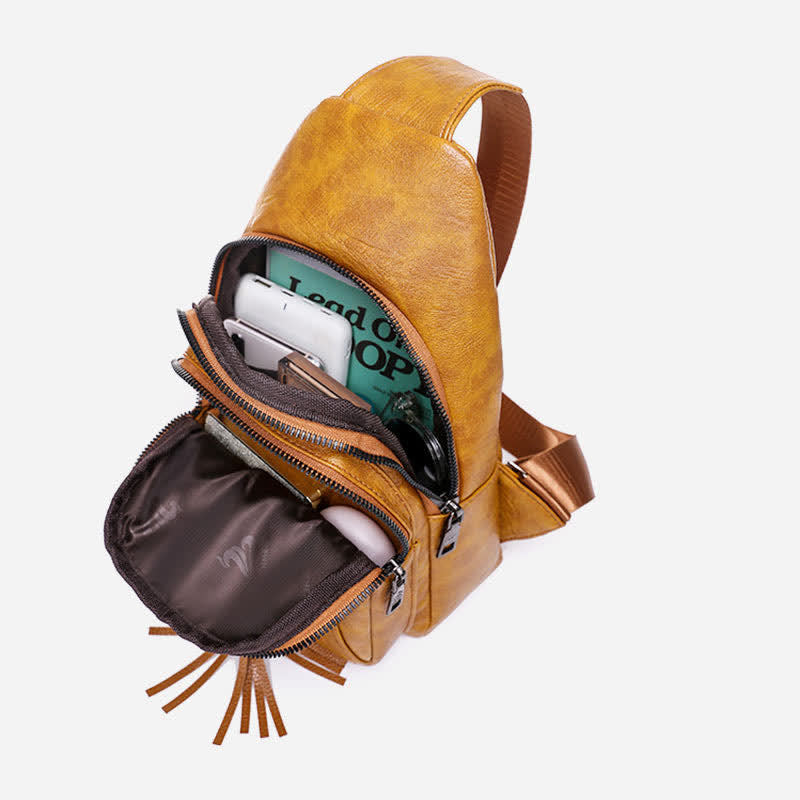 Fashionable Waterproof Sling Bag for Women - Crossbody Purse with Adjustable Strap