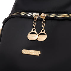 Black Oxford Backpack - Durable and casual, perfect for outdoor activities.