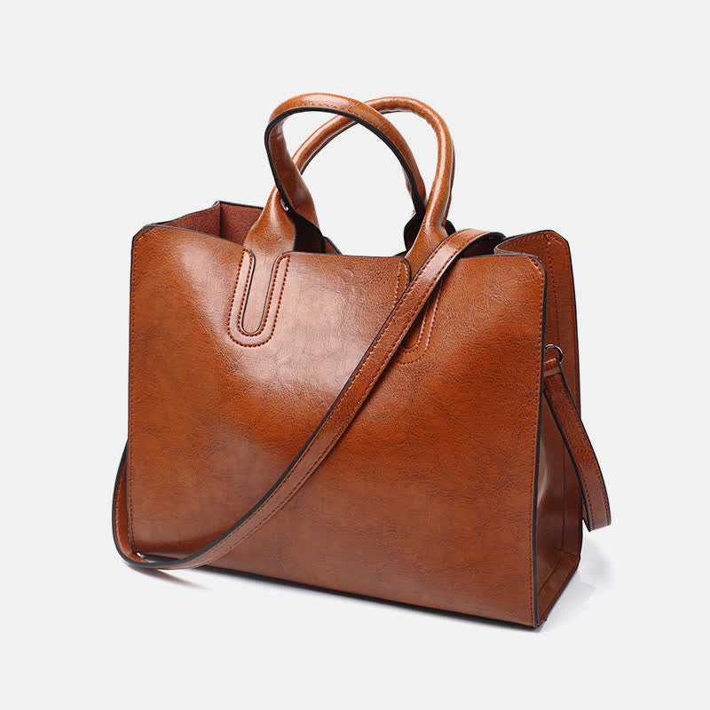 Laptop Tote Bag for Women – Business Work Bag & Casual Leather Handbag