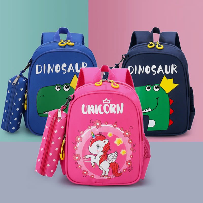 Cute Cartoon Backpack for Kids – Unicorn, Dinosaur, Bunny, and More, Kindergarten School Bag - VOTVO