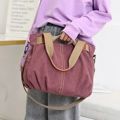 Borsa a tracolla in tela di grande capacità: elegante borsa a tracolla per l'uso quotidiano