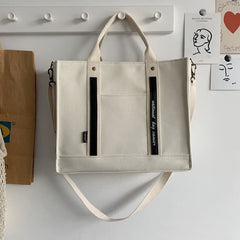 Borsa a mano per laptop – Borsa a tracolla in tela e valigetta per viaggi, ufficio e scuola