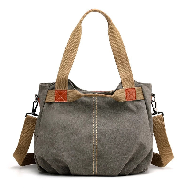 Large Capacity Canvas Messenger Bag – Stylish Shoulder Bag for Daily Use