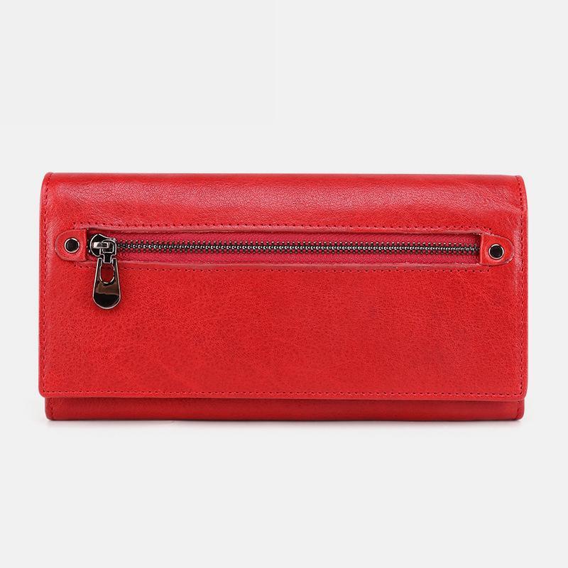 Genuine Leather RFID Vintage Wallet for Women