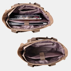 Casual Canvas Laptop Tote Bag for Men & Women – Work Handbag with Adjustable Strap