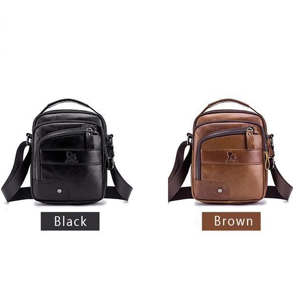 Genuine Leather Vintage Crossbody Bag for Men – Stylish Shoulder Bag - VOTVO