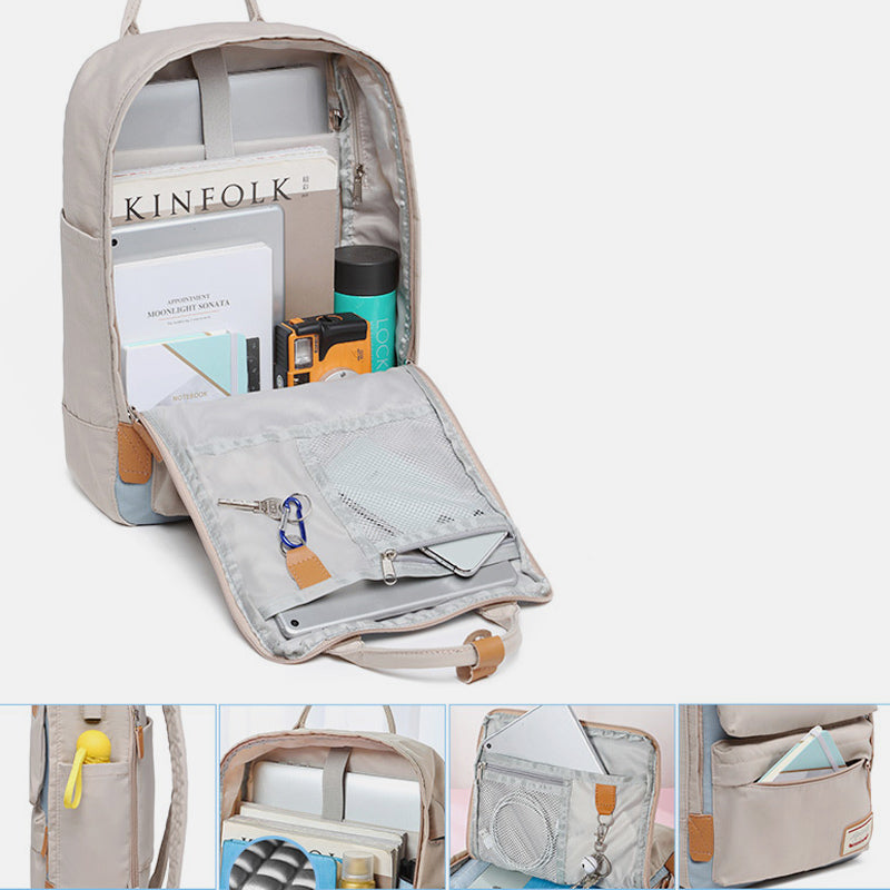 Multifunctional Large-Capacity British College Backpack with USB Charging Port