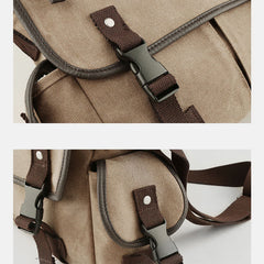 Canvas Messenger Bag for Men | Vintage Crossbody Laptop Briefcase - VOTVO