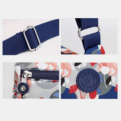 Large Capacity Waterproof Floral Crossbody Bag for Women – Stylish Shoulder Bag with Multiple Pockets