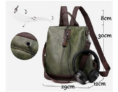 Convertible Anti-Theft Backpack with Large Capacity – Secure & Versatile