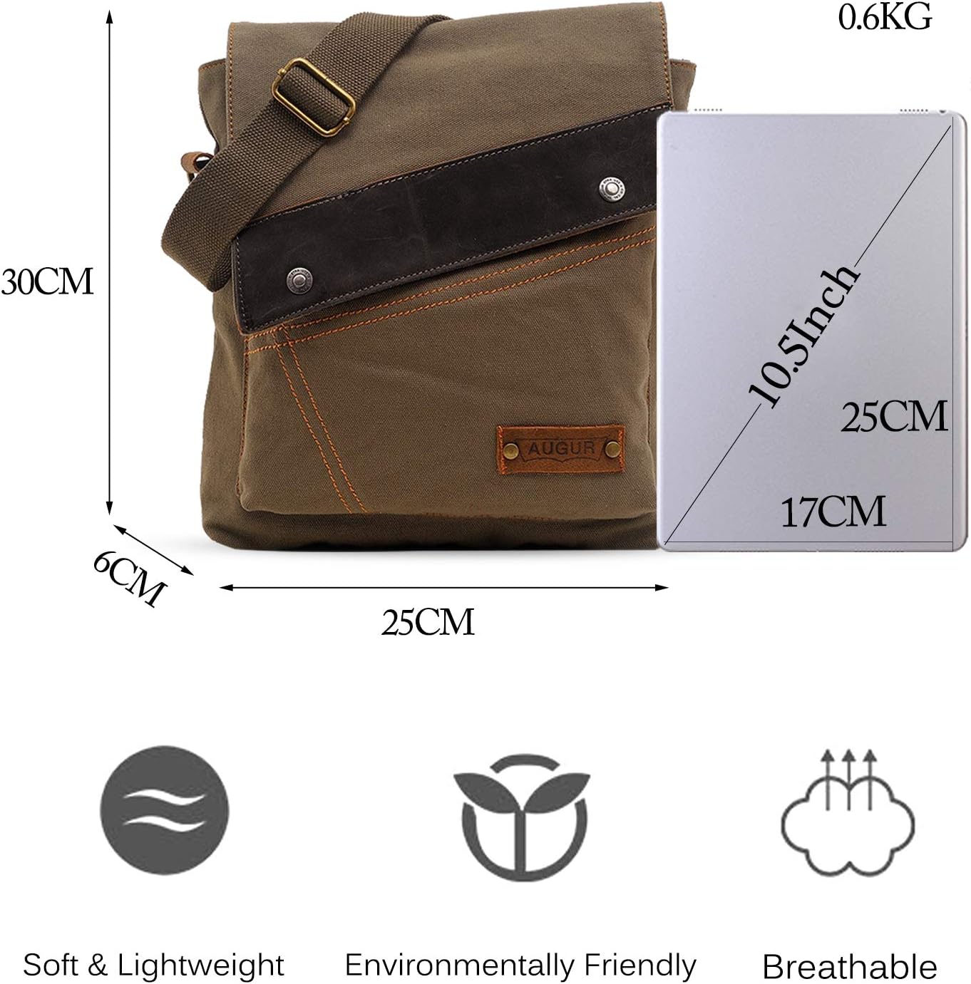 Business Messenger Canvas Shoulder Bag - VOTVO