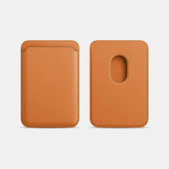 Portable Magnetic Suction Leather Card Holder Wallet for iPhone