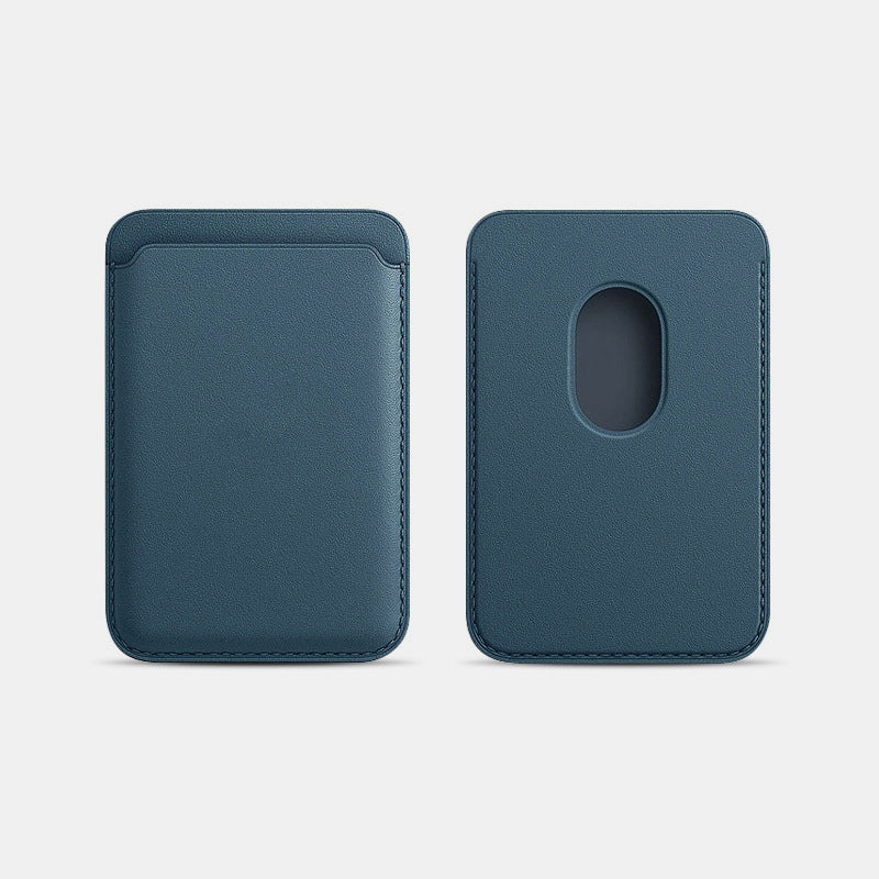 Portable Magnetic Suction Leather Card Holder Wallet for iPhone