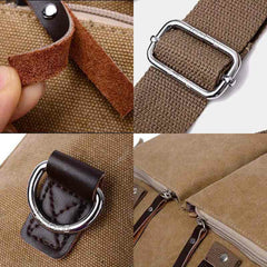 Casual Canvas Laptop Tote Bag for Men & Women – Work Handbag with Adjustable Strap