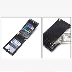 Leather Crossbody Phone Bag with Card Slots for Women – Compact Purse with Adjustable Strap