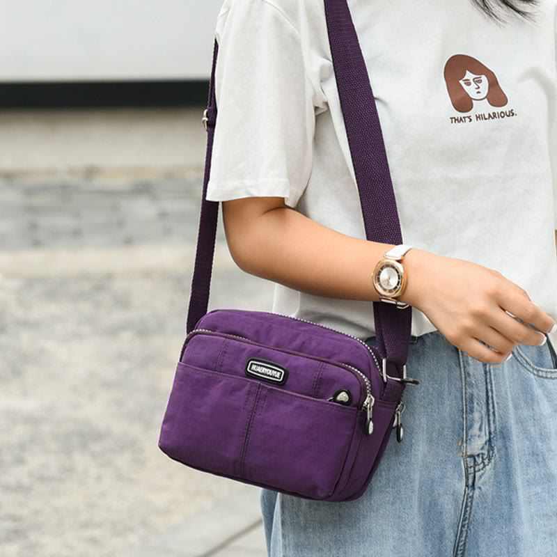 Casual Crossbody Bag for Women – Waterproof Triple Layers Nylon Bag - VOTVO
