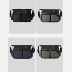 Classic Travel Satchel for Men – Durable Nylon, Large Crossbody Bag