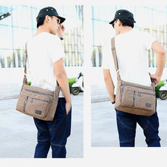 Crossbody Bag for Men | Vintage Outdoor Canvas Business Shoulder Bag - VOTVO