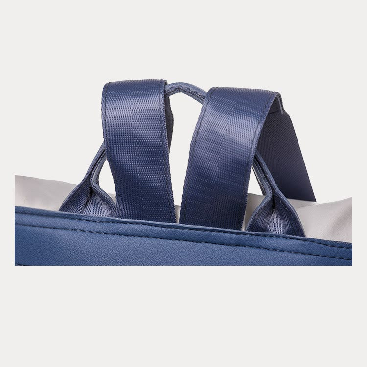Zaino convertibile in pelle da donna - Zaino da viaggio antifurto e borsa a tracolla