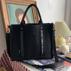 Borsa a mano per laptop – Borsa a tracolla in tela e valigetta per viaggi, ufficio e scuola