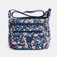 Large Capacity Waterproof Floral Crossbody Bag for Women – Stylish Shoulder Bag with Multiple Pockets