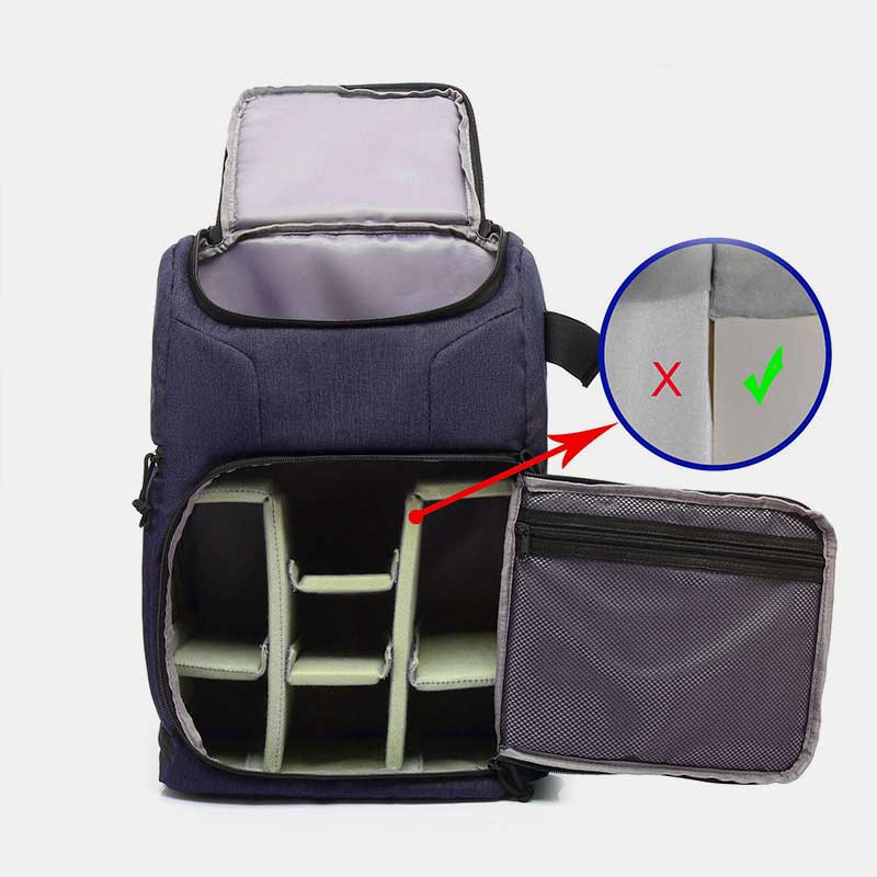 Mochila multifuncional para cámara, impermeable y resistente a golpes: bolsa de viaje y almacenamiento unisex