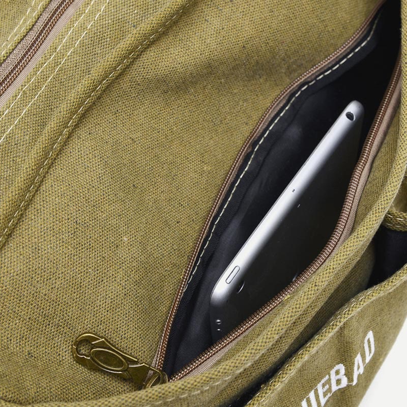 Messenger Bag for Men - Vintage Canvas Large Crossbody Kit