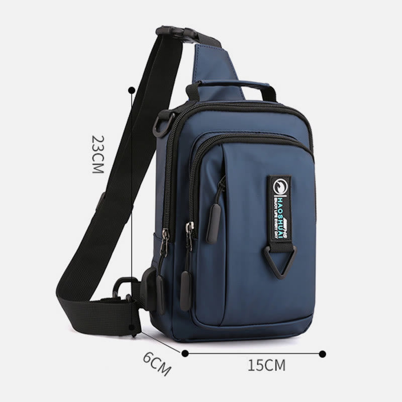 Practical Crossbody Sling Bag for Men – Waterproof Travel Satchel Purse