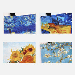 Bolso de mano para mujer - Bolso de playa de lona con pintura al óleo de cielo estrellado