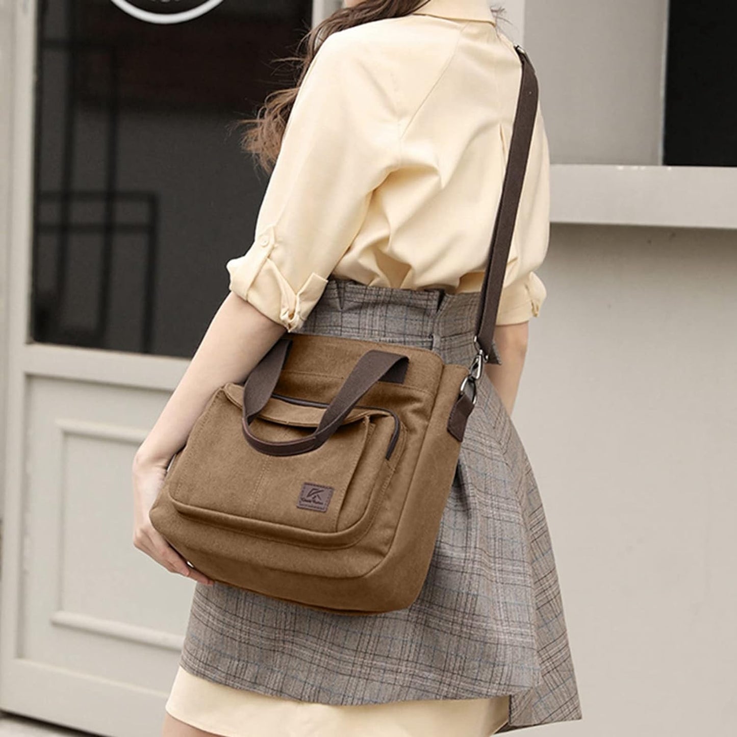 Versatile Women's Canvas Bag: A Stylish Small Bag for Work and Beyond