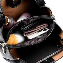 Embossed Soft Leather Handbag – Stylish, Versatile & Timeless Design