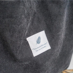 Corduroy Tote Bag for Women – Large Capacity School Shoulder Bag with Magnetic Closure - VOTVO