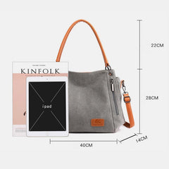Large Capacity Casual Canvas Crossbody Bag for Women – Stylish & Practical - VOTVO