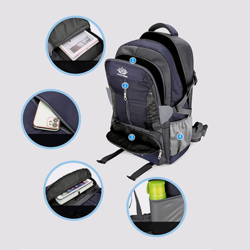 Backpack For Men – Outdoor Mountaineering Hiking Lightweight Multi - Functional Backpack - VOTVO