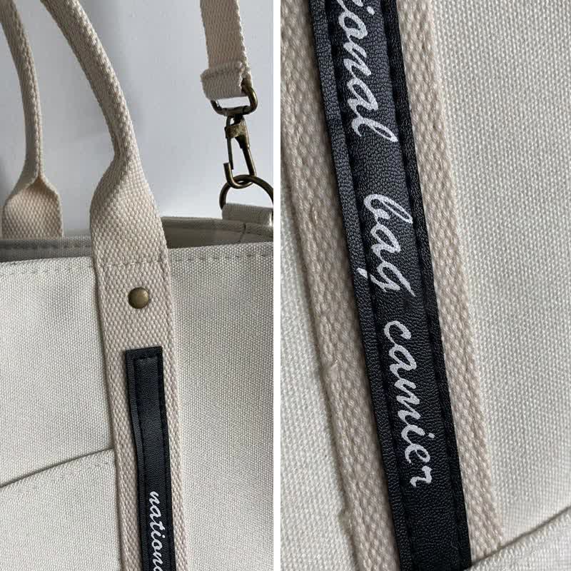 Laptop Tote Handbag – Canvas Shoulder Bag & Briefcase for Travel, Office, and School