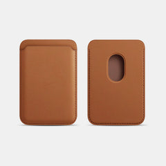 Portable Magnetic Suction Leather Card Holder Wallet for iPhone