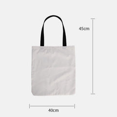 Cute Kitty Canvas Tote Bag – Multifunctional Handbag & Shoulder Bag for Daily Use