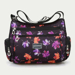 Borsa a tracolla con molteplici stili di stampa colorata per viaggi da donna