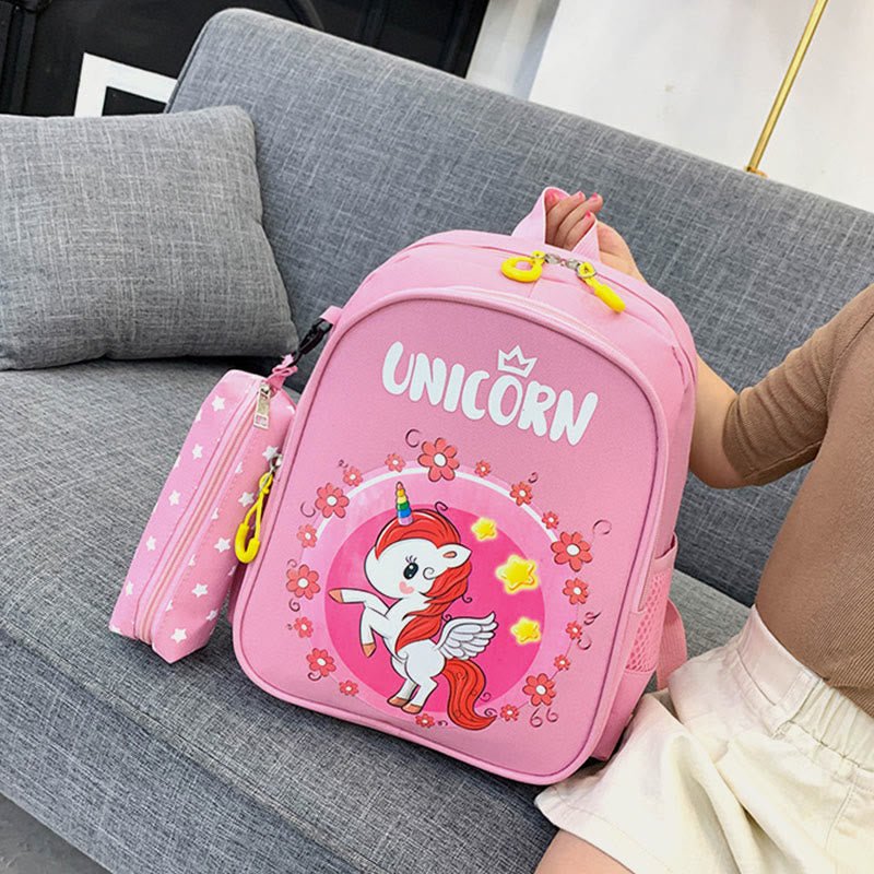 Cute Cartoon Backpack for Kids – Unicorn, Dinosaur, Bunny, and More, Kindergarten School Bag - VOTVO