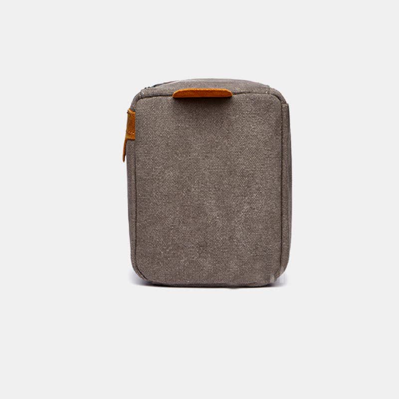 Retro Canvas Storage Makeup Pouch – Travel Toiletry Bag for Women & Men