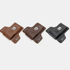 Leather Phone Pouch for Belt Universal Smartphone Holster Waist Bag - VOTVO