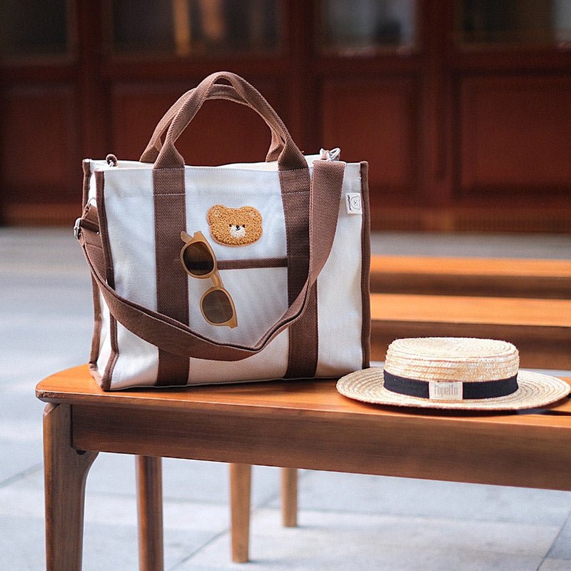 Functional Canvas Handbag – Mommy Bag, Tote Purse, Shoulder Bag - VOTVO